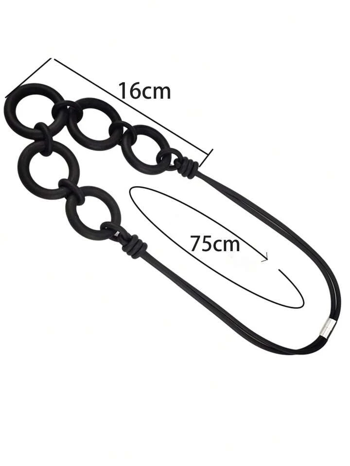 Collier en caoutchouc en forme de chaîne