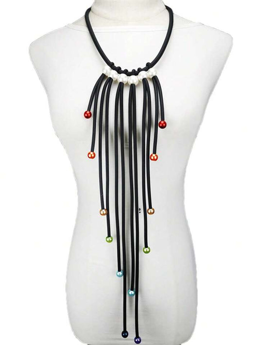Collier à perlé arc-en-ciel