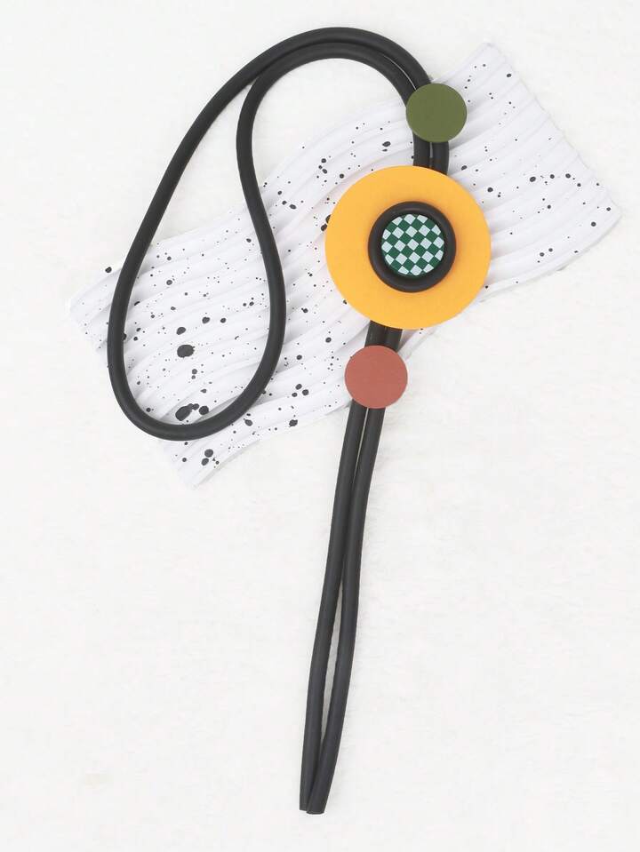 Collier unique à carreau