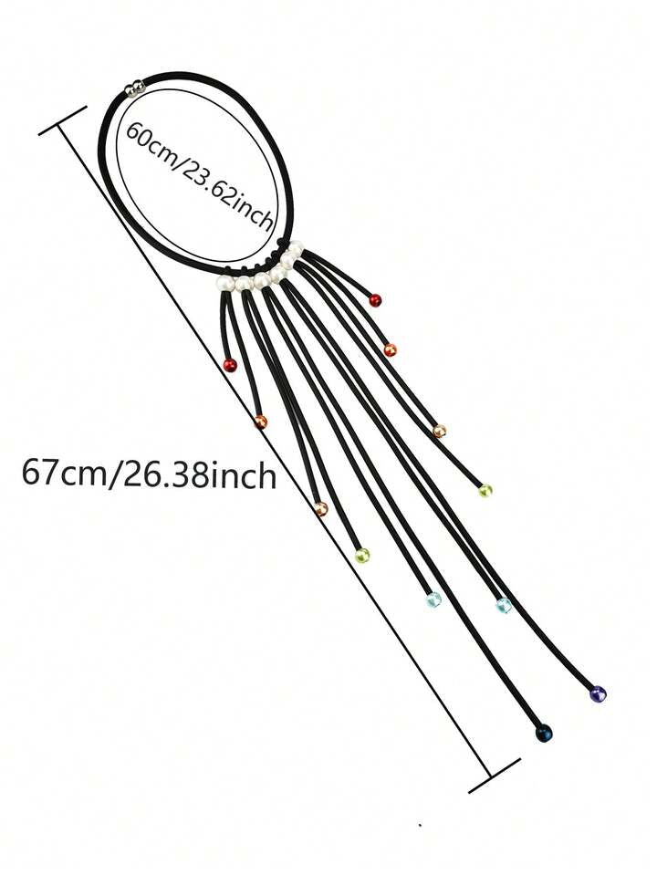 Collier à perlé arc-en-ciel