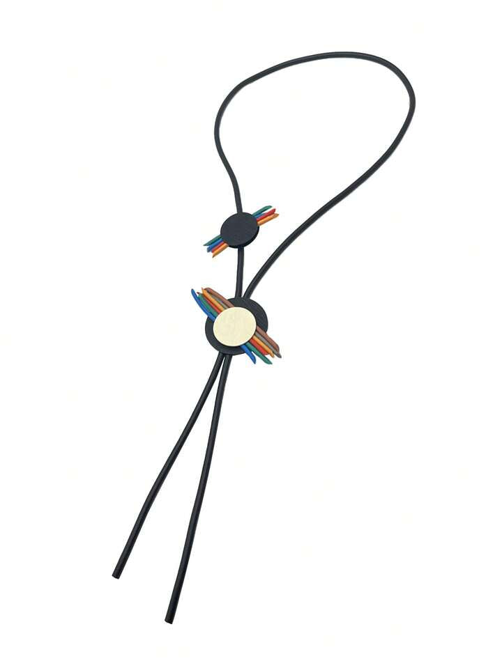 Collier unique arc-en-ciel