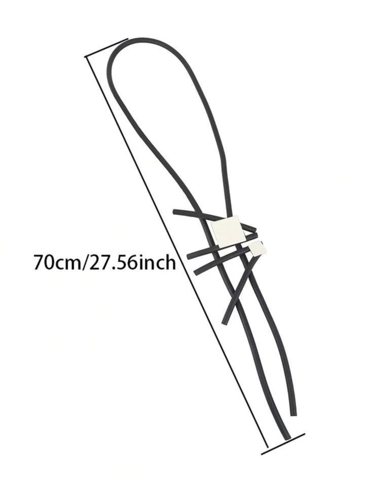 Collier géométrique à couleur neutre