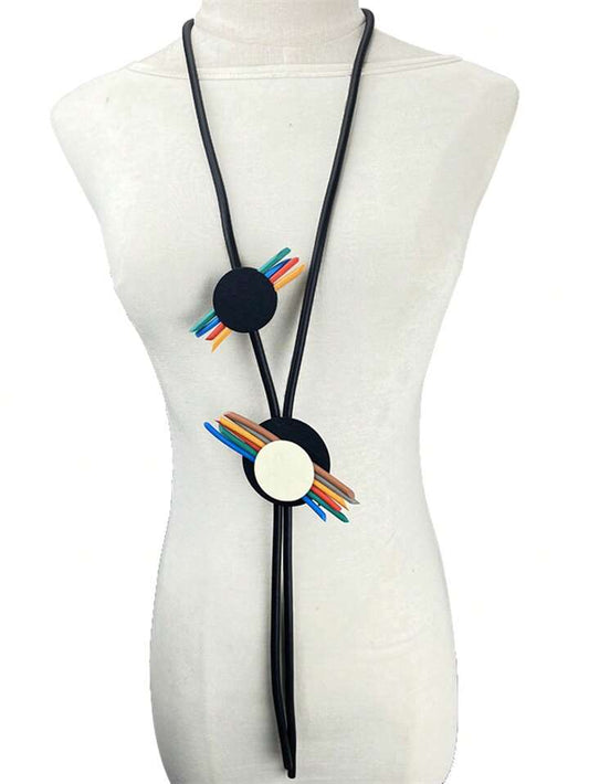 Collier unique arc-en-ciel