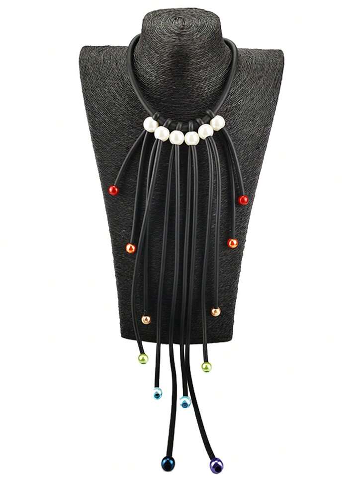 Collier à perlé arc-en-ciel
