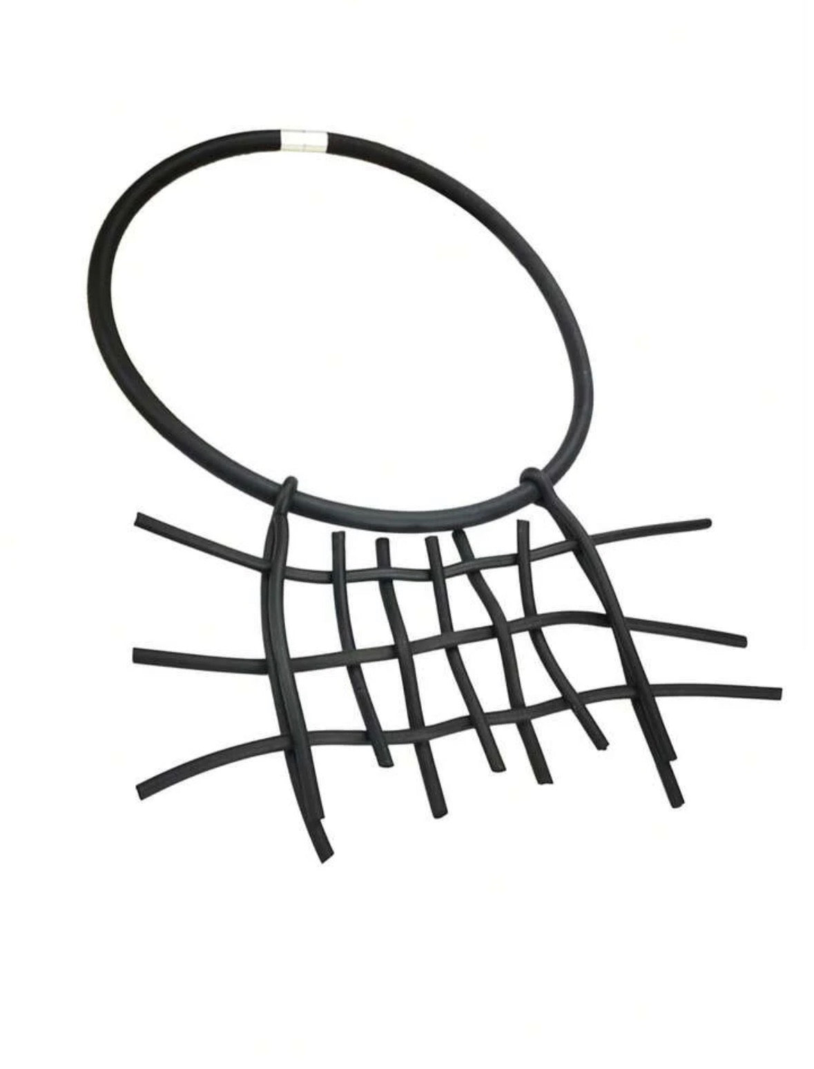 Collier abstrait en caoutchouc