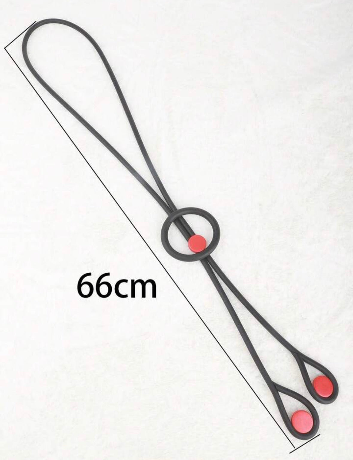 Collier simple et unique rouge et noir