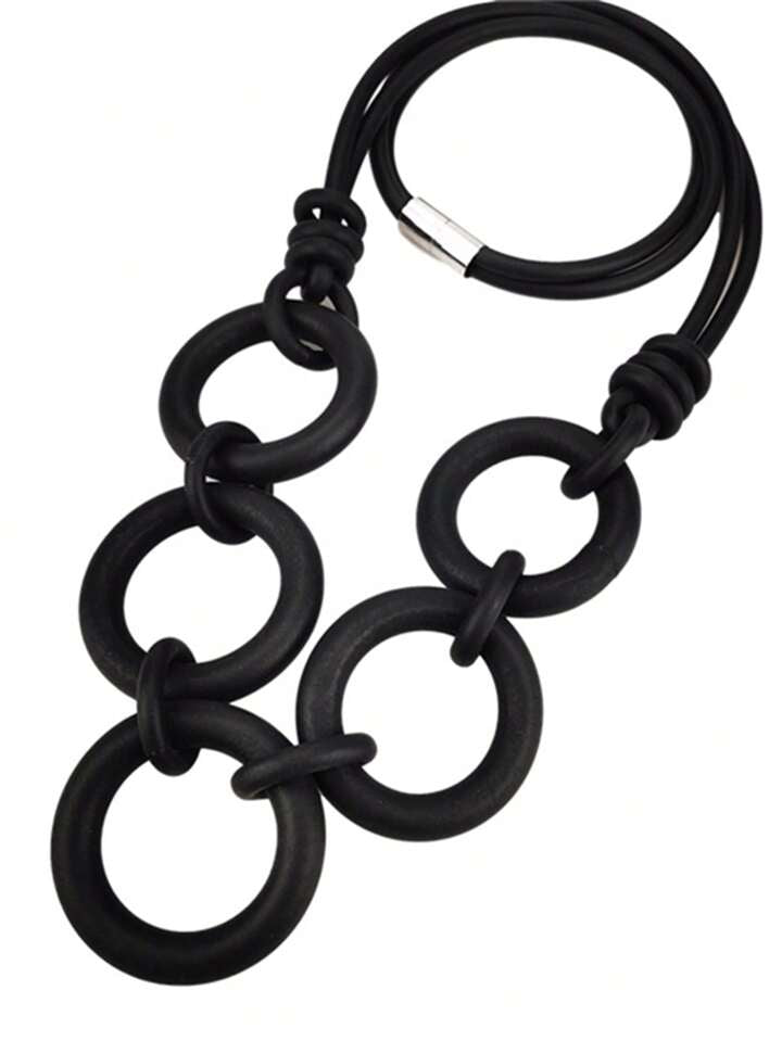 Collier en caoutchouc en forme de chaîne